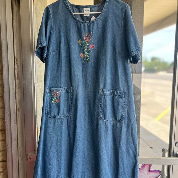 1990s denim sundress size large - Picture 1 of 4